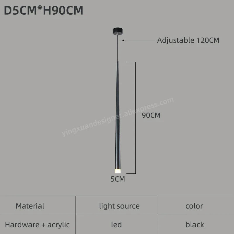 LED Conical Staircase Chandelier Pendant - Modern Duplex Loft Hanging Lights