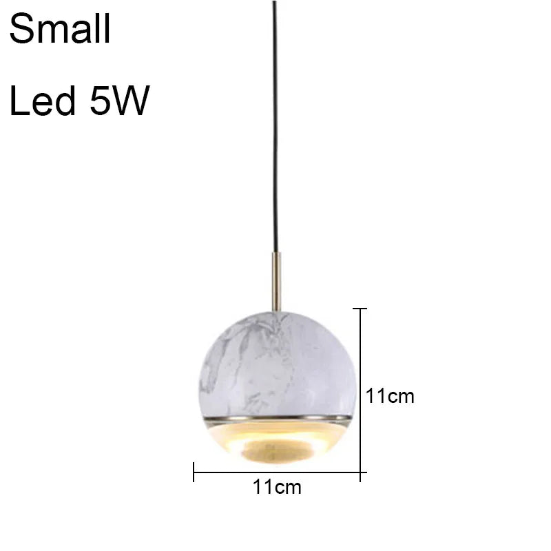 Modern Minimalist Marble Round Chandelier Pendant Lighting