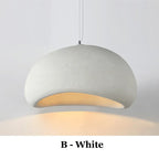 Wabi-Sabi Pendant Light: Minimalist E27 Chandelier for Dining, Living Room, Bedroom