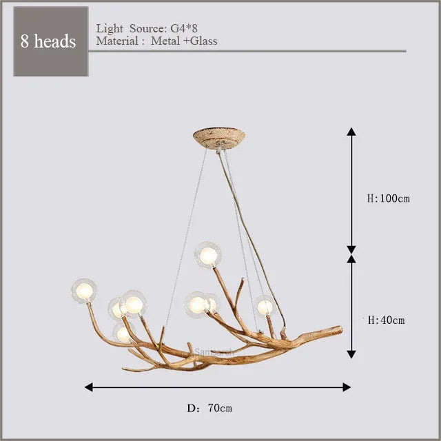 Nordic Branches Chandelier for Restaurant and Living Room