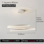 Modern Minimalist Chandelier Ceiling Light for Living Room and Dining Room