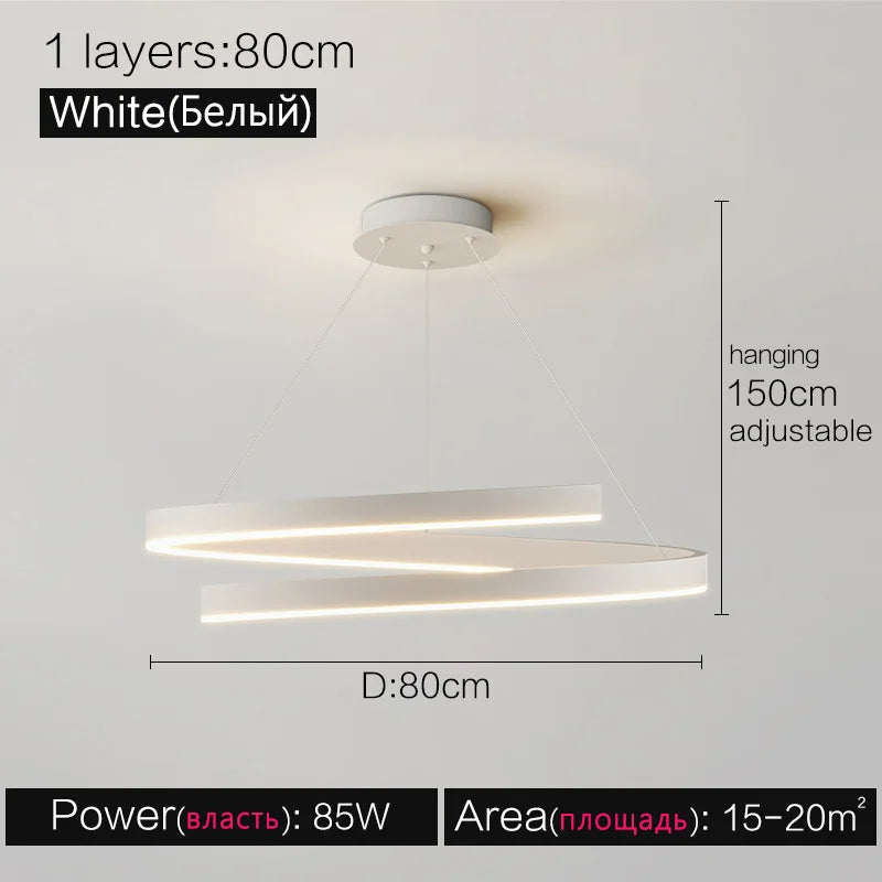 Modern Minimalist Chandelier Ceiling Light for Living Room and Dining Room