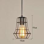 Retro Iron Art Pendant Light for Dining Room Kitchen Bedroom Bar