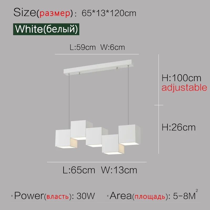 Geometric Dining Room Pendant Lights: Modern Design for Bar & Office Tables