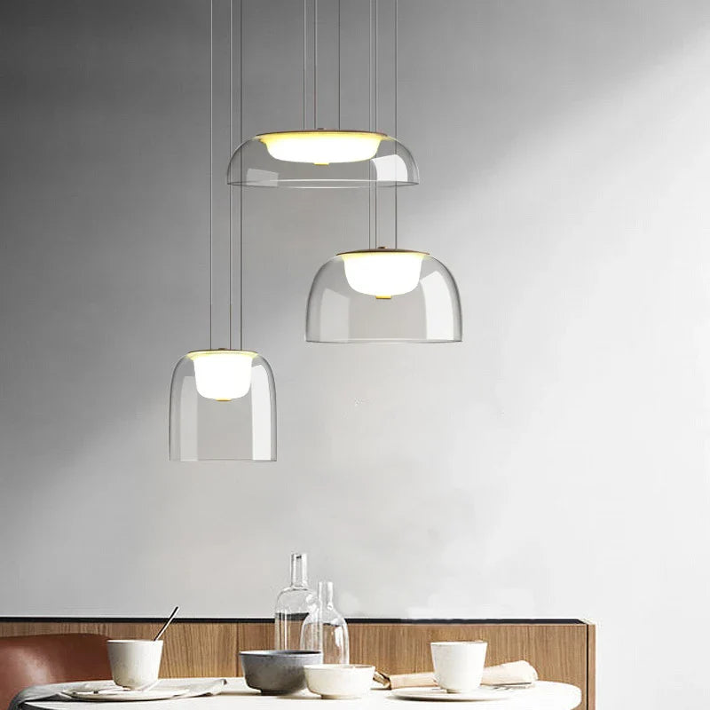 Nordic Glass Pendant Lamp for Modern Living Spaces