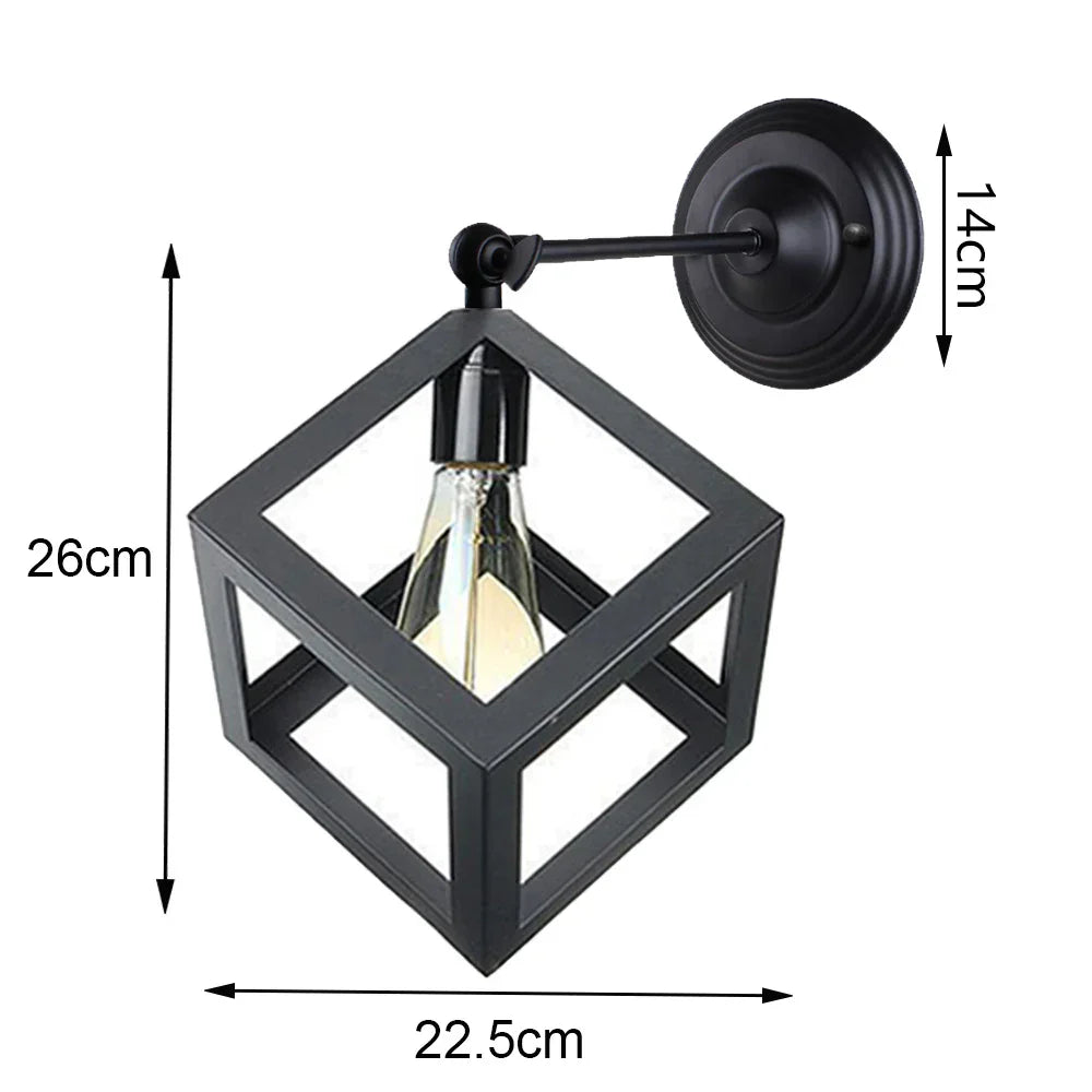 Vintage Cage Guard Wall Sconce Fixture for Modern Indoor Lighting