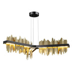 Luxury Modern Chandelier Circle Pendant Light for Living Room by Afralia™