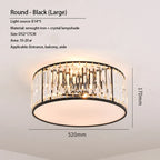 Luxury Crystal Ceiling Lights LED Chandeliers for Living Room Bedroom Lighting