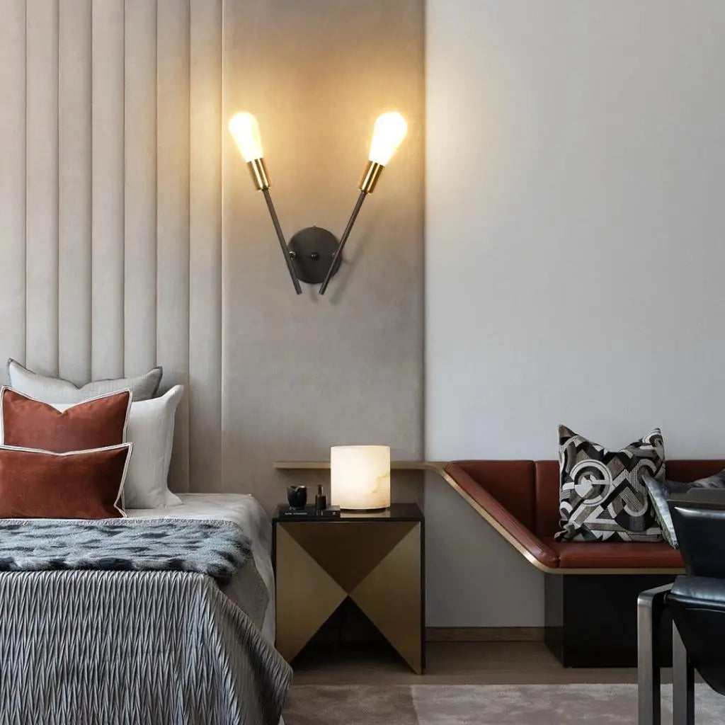 LED Ceiling Chandelier: Modern Industrial Wall Sconce for Bedroom, Living Room, Kitchen