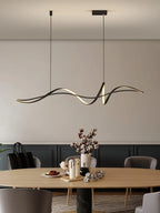Nordic Style Chandelier Modern Dining Room Strip Lamps