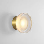 Elegant Glass LED Wall Sconce for Luxury Lighting in Bedroom and Aisle