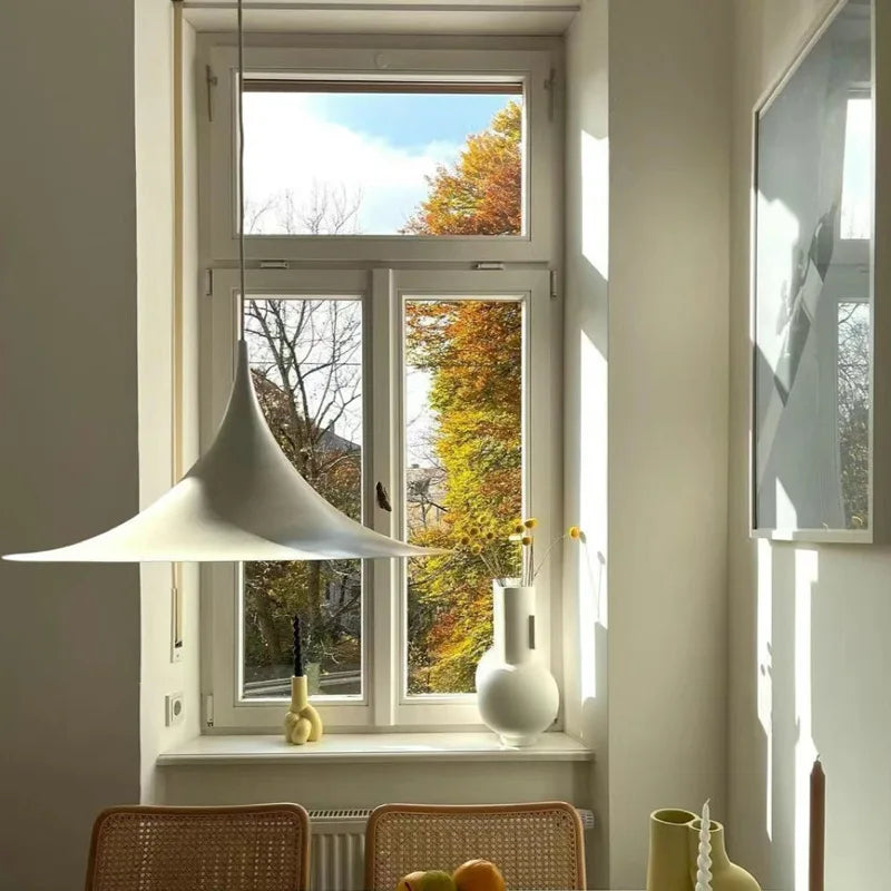 Seim Pendant Lamp: Danish Single Head Minimalist Chandelier for Colorful Dining Room Decor