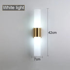 Acrylic Cylinder Wall Lamp for Bedroom, Living Room, Study - LED Lighting