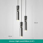 Modern Nordic Villa GU10 Pendant Lights Gold/Chrome/Black Metal Indoor Fixtures
