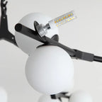 Modern Glass Ball Pendant Lamps - Elegant Indoor Chandelier for Living & Dining Room