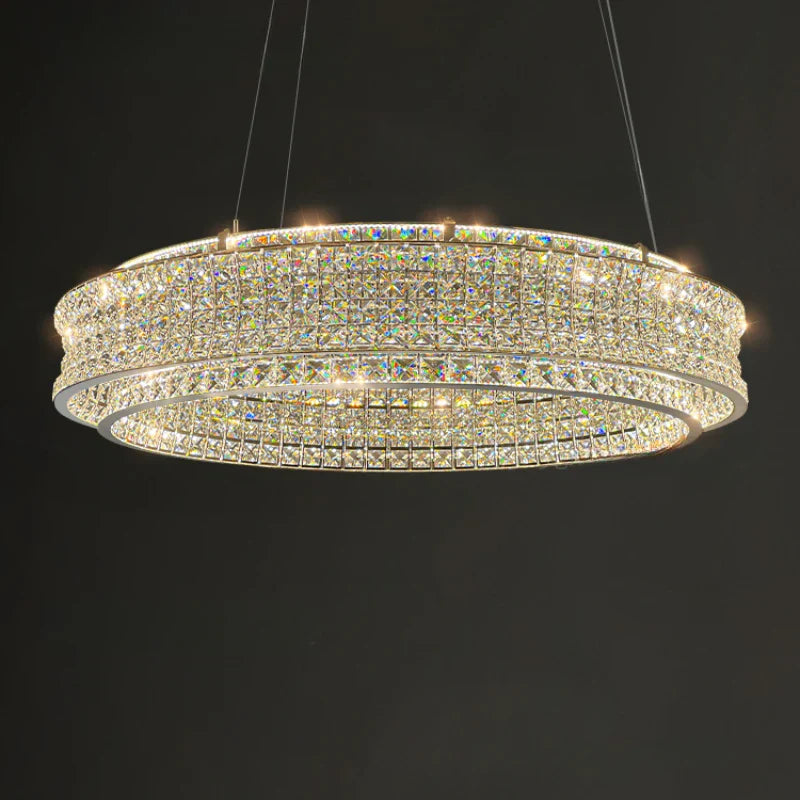 K9 Crystal Luxury Chandelier for Restaurant Bar Hotel LED Lamps