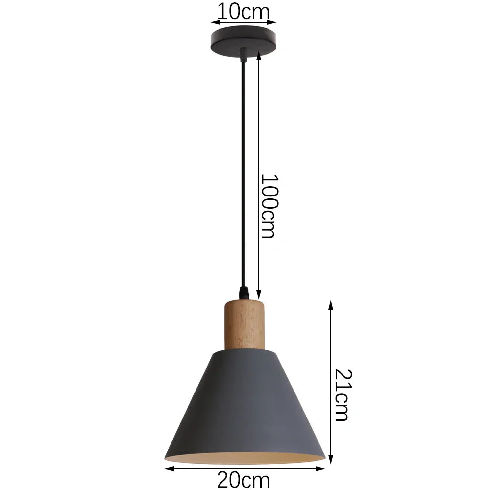 LED E27 Pendant Light: Modern Nordic Industrial Hanging Lamp for Home Decor
