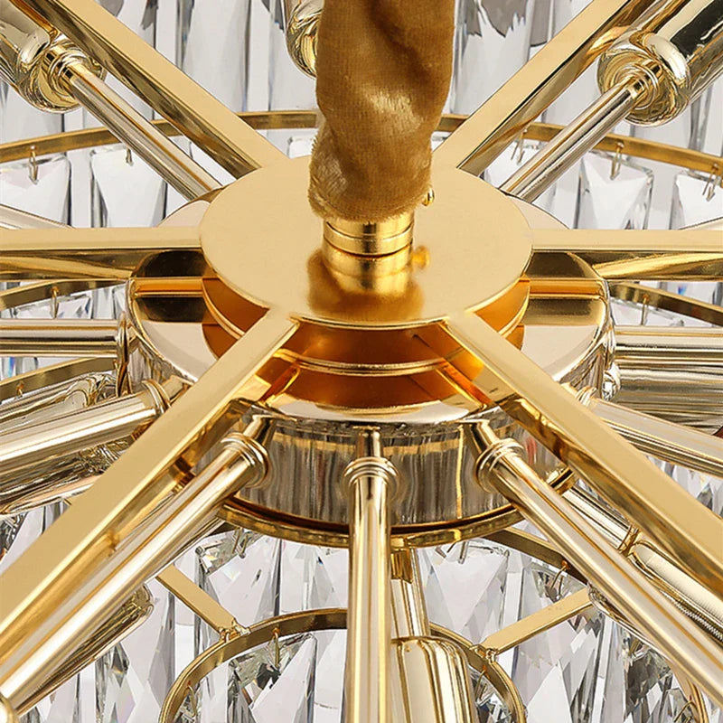 K9 Crystal Modern Ceiling Chandelier for Living Room Lighting Fixture