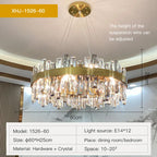 Crystal Chandelier: Modern Luxury, High-end, Creative Design for Living Room, Bedroom, Kitchen