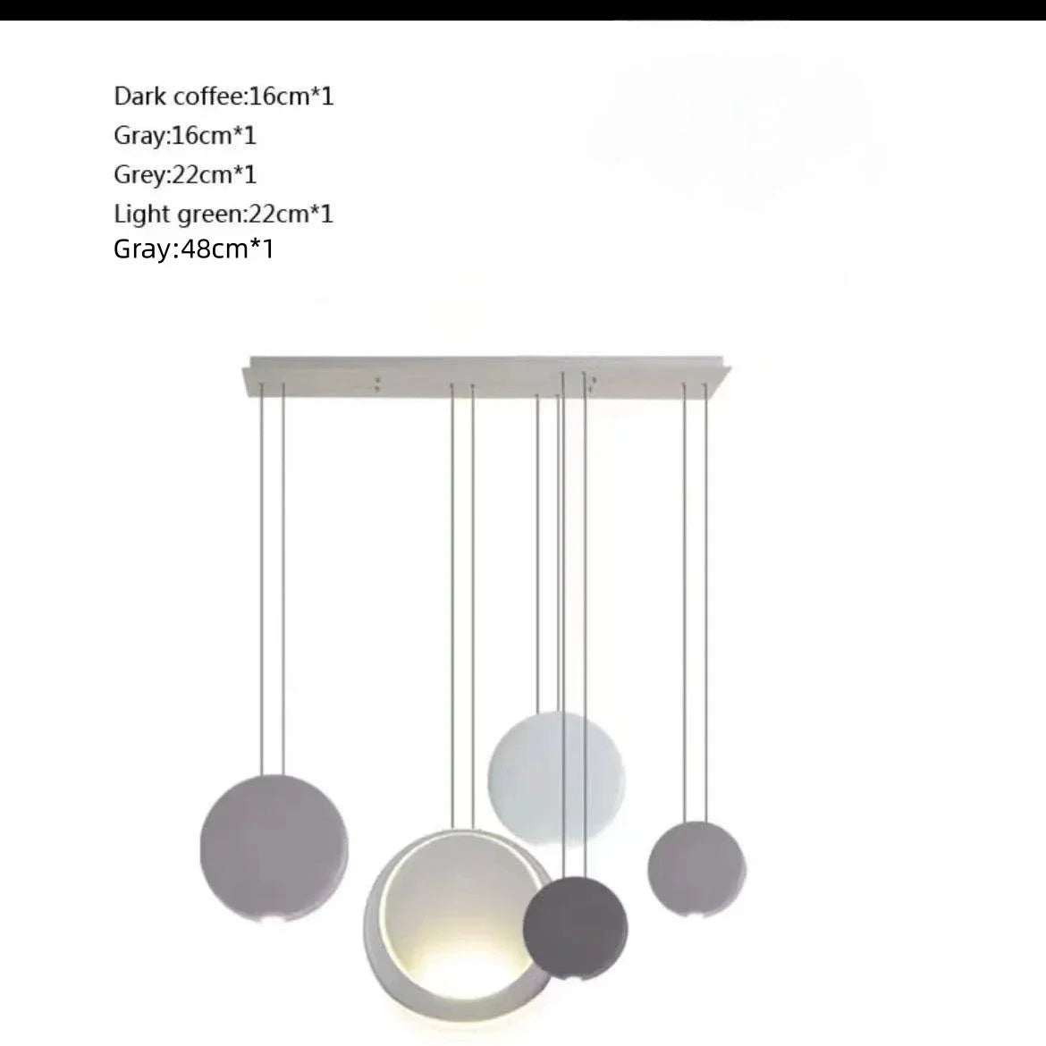 Crescent Moon Chandelier for Dining Room, Coffee Shop, Kitchen Island, and Bar