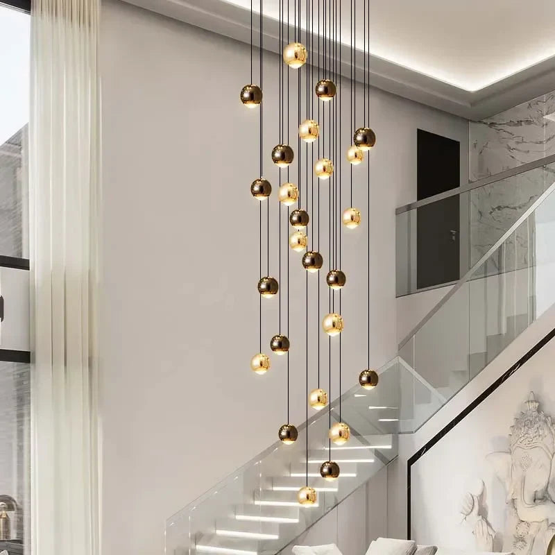 Gold Ball Crystal Chandelier | Modern Art Decor Lighting Fixture