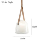 Nordic Glass Hanging Pendant Light Fixture for Kitchen Living Room Bedroom