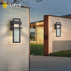 Matte Black LED Outdoor Wall Sconce for Garage Garden and Entryway