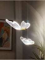 Butterfly LED Chandelier: Modern Acrylic Pendant Lighting for Home Decoration