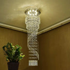 Luxury Crystal Spiral Staircase Chandelier