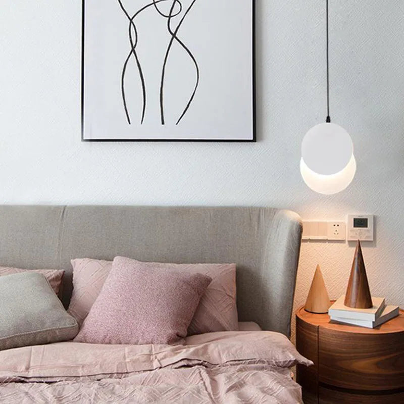 Crescent Moon LED Pendant Chandelier for Modern Minimalist Decor