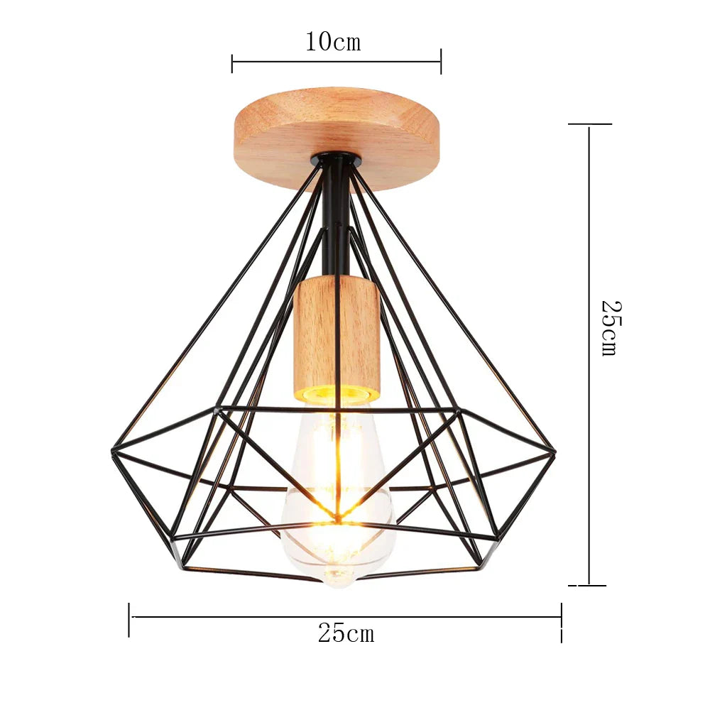 Vintage Industrial Ceiling Light Shade for Modern Retro Home Decor