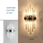 Crystal Wall Lamp: Modern Light Luxury for Living Room, Bedroom, and Corridor.