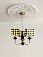 Polka Dots Chandelier: Retro Minimalist Round Pendant Lamp for Home & Restaurant