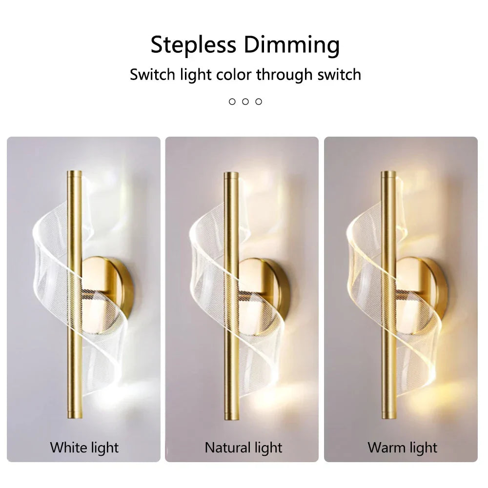 LED Indoor Wall Sconce Light for Living Room Bedroom Decor