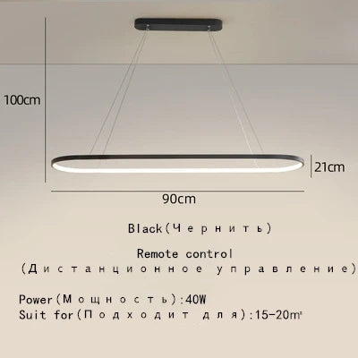 Designer Oval LED Pendant Lamp for Living, Dining, Restaurant, Bedroom Lighting