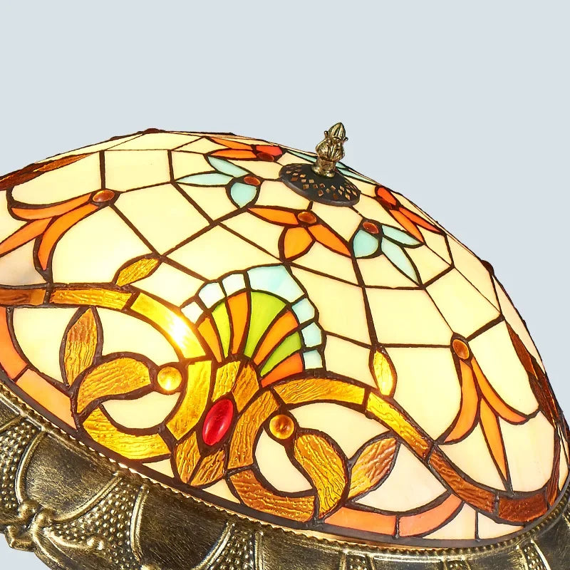 Bohemian Glass Ceiling Light: European Baroque Style for Home Decor & LED Lighting.