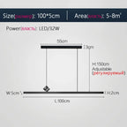 Modern Nordic LED Chandelier for Living Room Dining Study Bar Counter