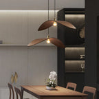 Wood Ceiling Chandelier: Japanese-Inspired LED Pendant Light for Home, Kitchen, and Teahouse