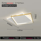 LED Ceiling Lamp Set - Modern Minimalist Nordic Bedroom Living Room Lighting