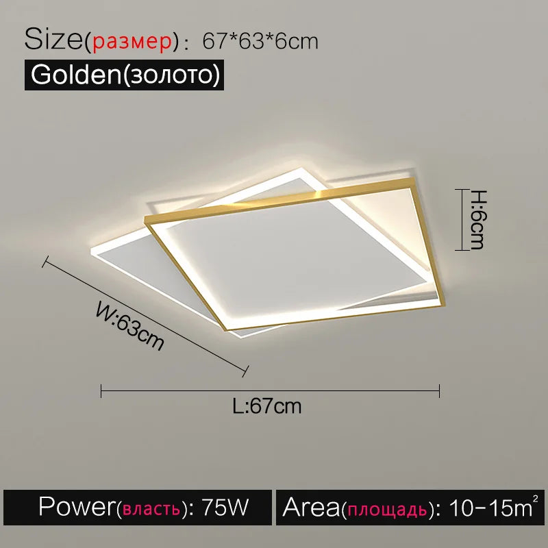 LED Ceiling Lamp Set - Modern Minimalist Nordic Bedroom Living Room Lighting