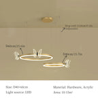 LED Butterfly Chandelier Pendant Light for Modern Living Room