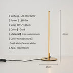 LED Table Lamp - Eye-Protection Desk Lamp for Bedroom, Study, Office, Reading