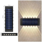 Solar Wall Lamp: Outdoor Waterproof Up/Down Lighting for Garden, Street, Landscape, Balcony