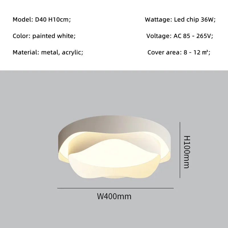 Nordic Flowers Art LED Ceiling Lamp for Minimalist Decor