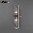 Crystal Wall Lamp: Elegant LED Indoor Lighting for Living Room, Bedroom, Hotel, and TV Background