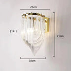 Modern Nordic Glass Tube Chandelier for Living Room Bedroom Restaurant Lighting