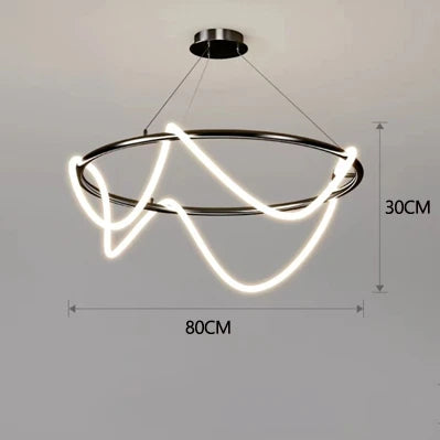 LED Long Hose Chandelier for Dining Room Kitchen Bar Pendant Lamp