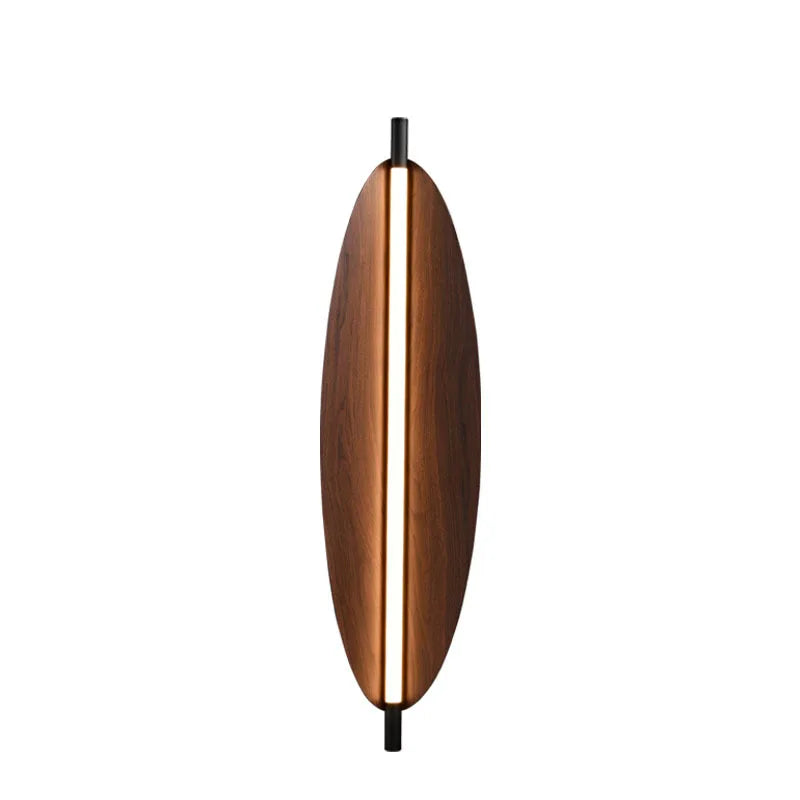 Wood Grain LED Wall Lamp: Minimalist Wabi Sabi Style Nordic Fixtures