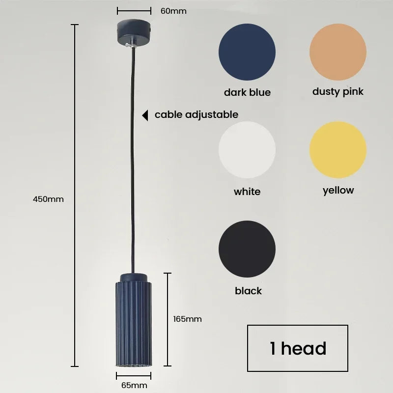 Nordic Macaron Led Chandelier Dining Pendant Lights for Living Room and Bar