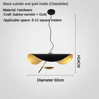 LED Saucer Ceiling Chandelier: Modern & Atmospheric Living Room Pendant Light